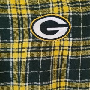 NFL Packers plaid flannel pajama pants
